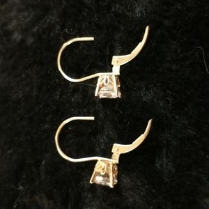 New 14k solid gold lever back earrings